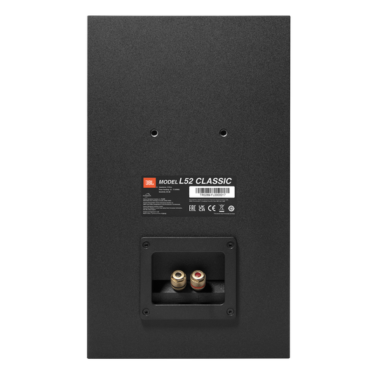 L52 Classic - Black - 5.25-inch (130mm) 2-way Bookshelf Loudspeaker - Back image number null